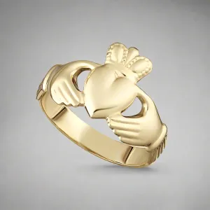 14K Gold Claddagh Ring