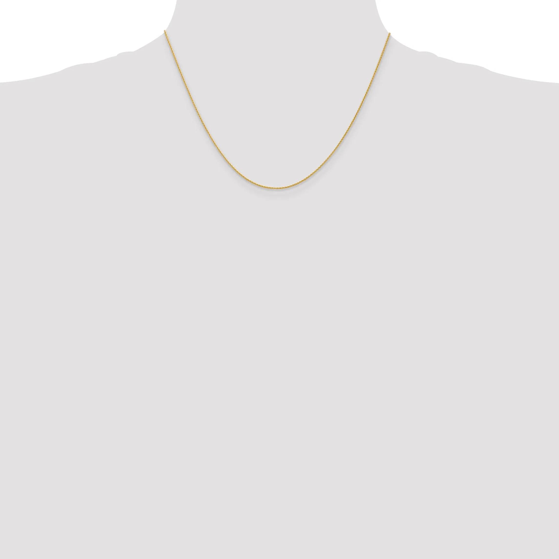 14k Yellow Gold 0.95mm Parisian Wheat Chain