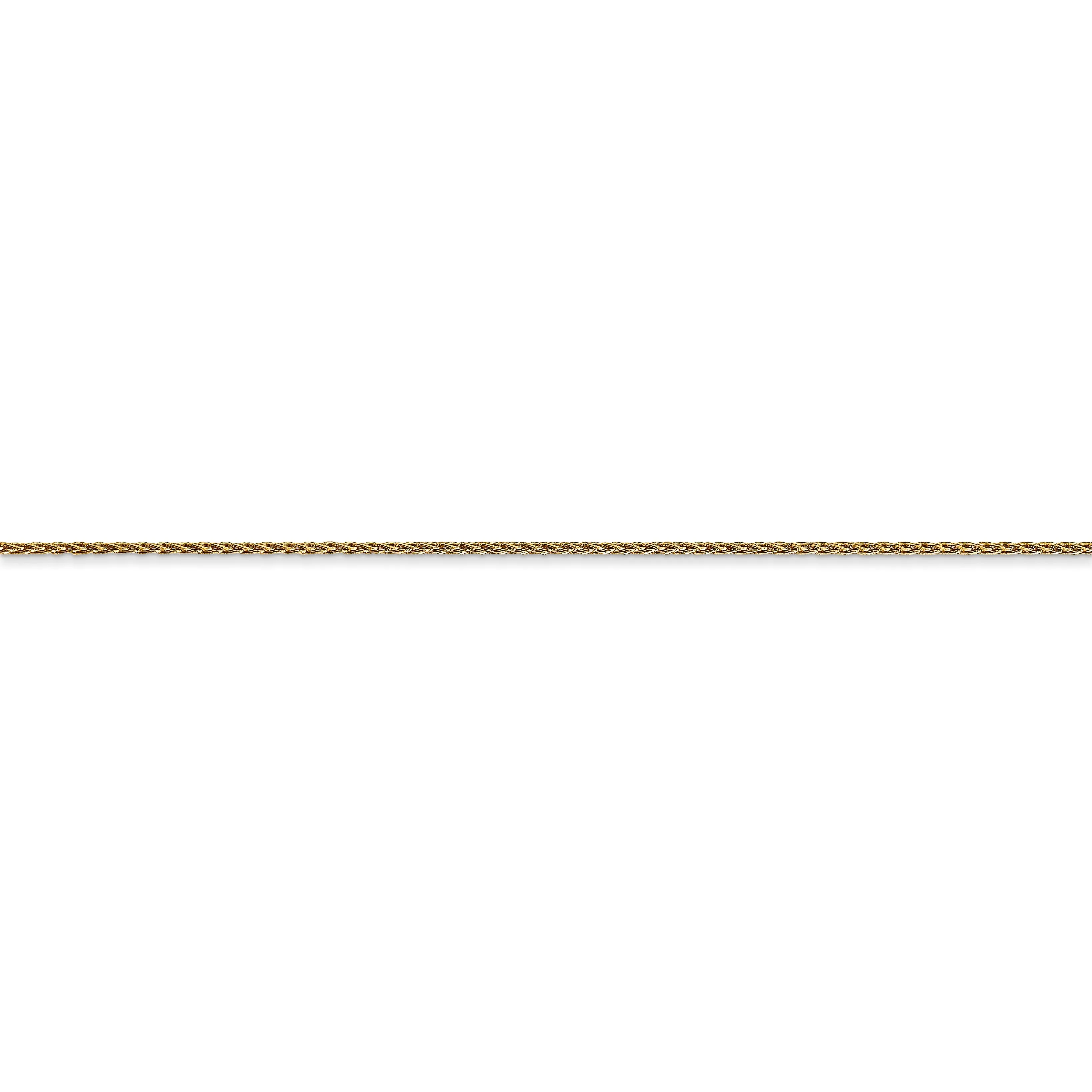 14k Yellow Gold 0.95mm Parisian Wheat Chain