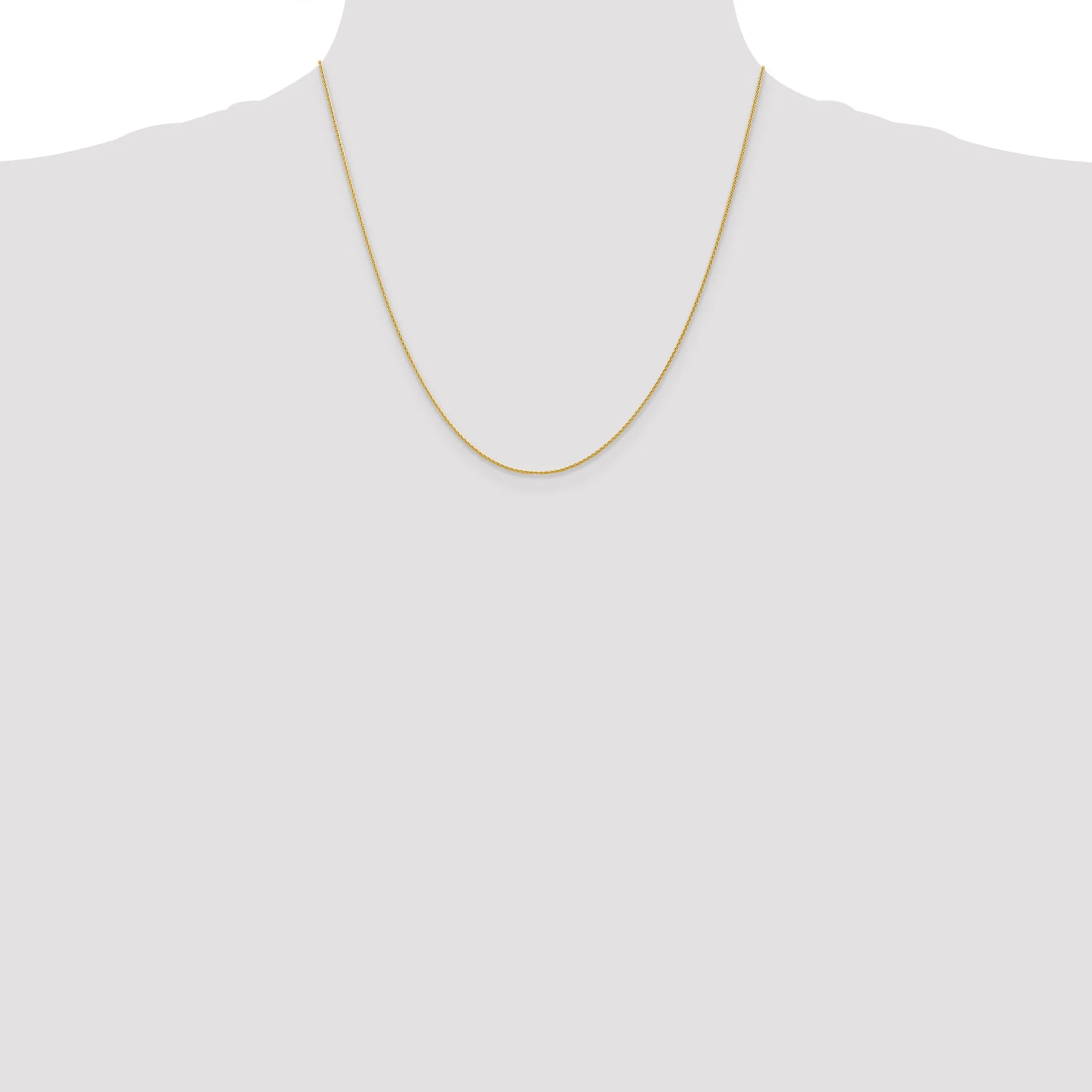 14k Yellow Gold 0.95mm Parisian Wheat Chain