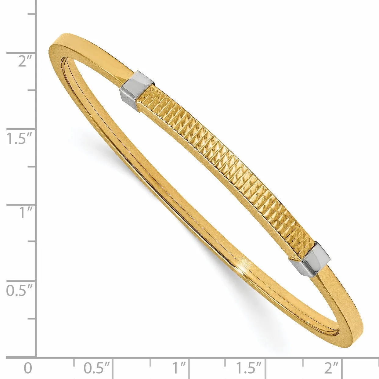 14k Yellow Gold Polished Pull Apart Bangle