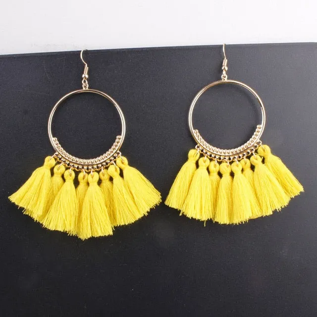 17 colors Tassel Earrings For Women