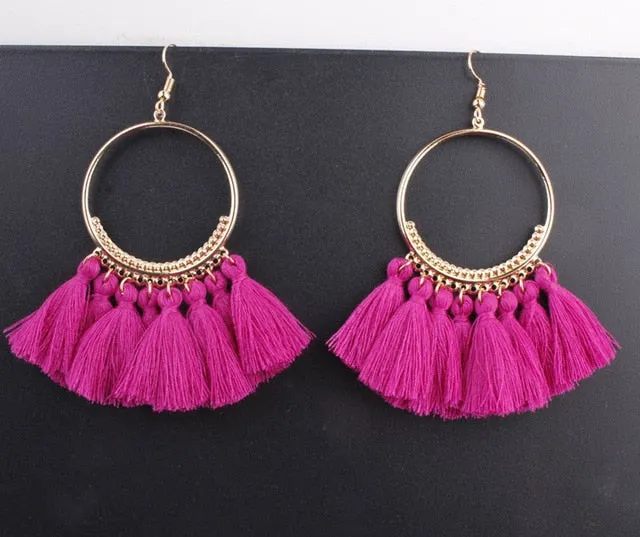 17 colors Tassel Earrings For Women