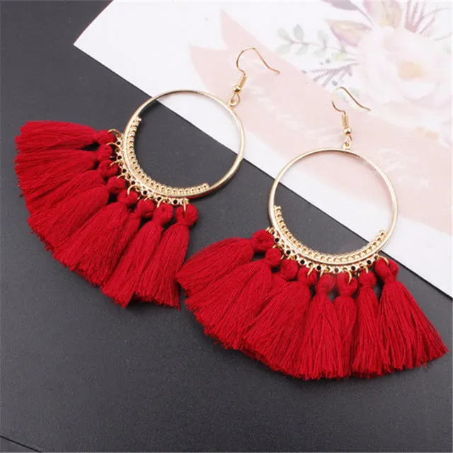 17 colors Tassel Earrings For Women