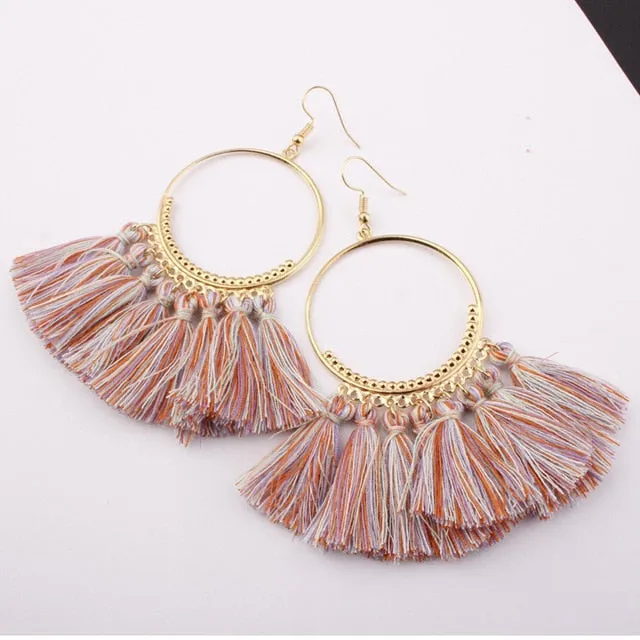 17 colors Tassel Earrings For Women