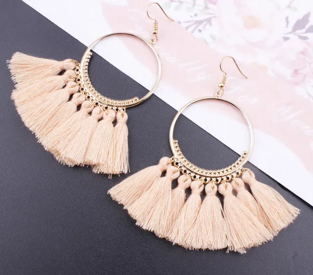 17 colors Tassel Earrings For Women