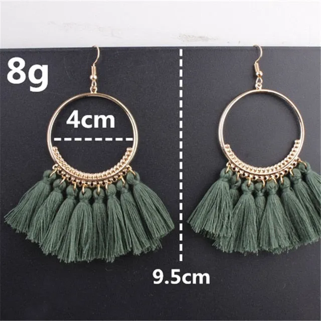 17 colors Tassel Earrings For Women