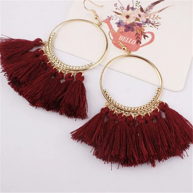 17 colors Tassel Earrings For Women