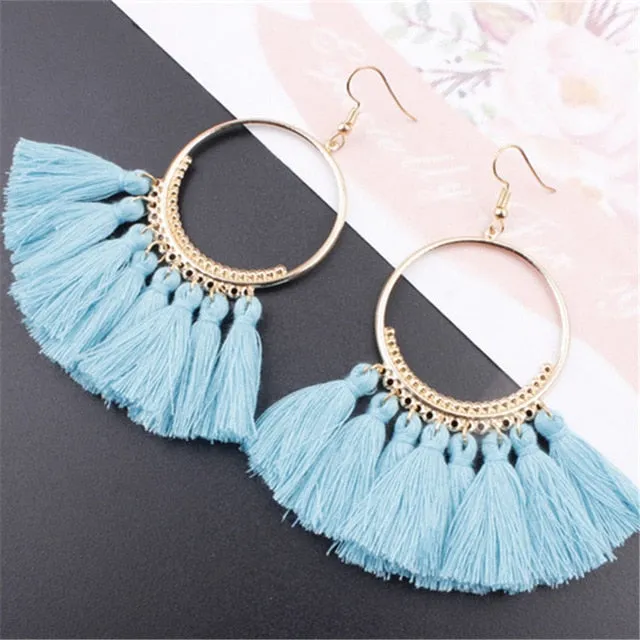 17 colors Tassel Earrings For Women