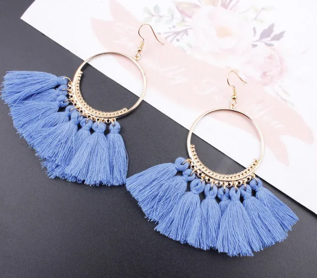 17 colors Tassel Earrings For Women