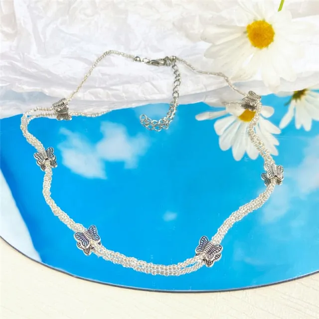 17KM Bohemian Colorful Bead Shell Necklace for Women Summer Short Beaded Collar Clavicle Choker Necklace Female Jewelry