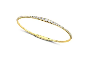 18kt Yellow Gold 1.25 ctw Diamond Bangle Bracelet