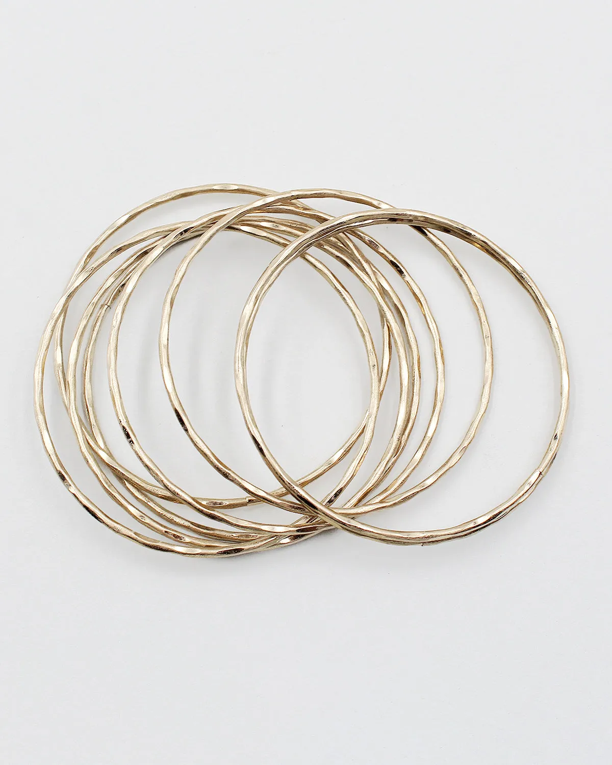 8 PC Stackable Matt Metal Bracelet