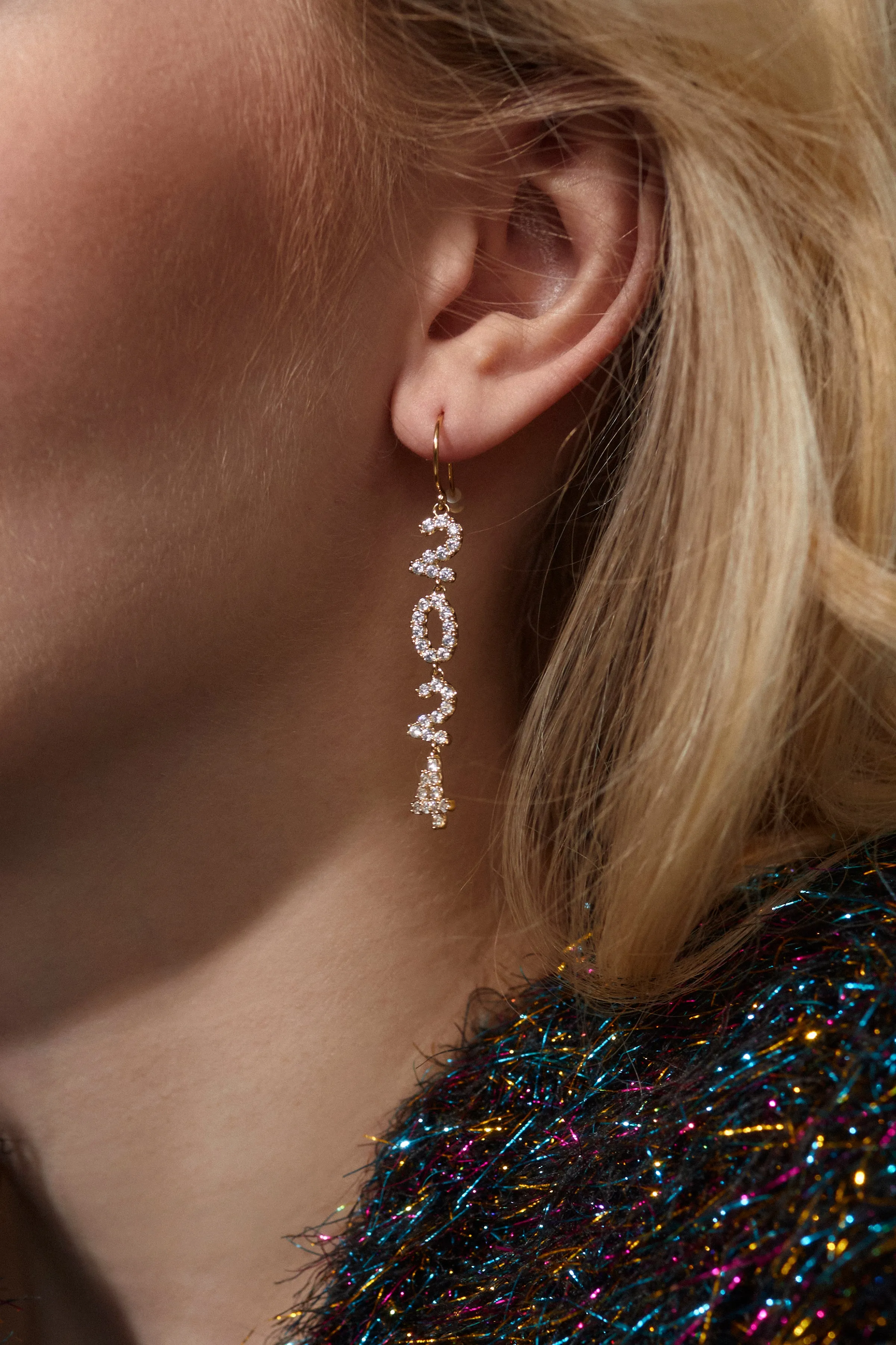 AJOA 2024 PAVE CZ DROP EARRINGS