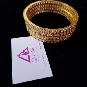 American Diamond White Stone Studded Bangles