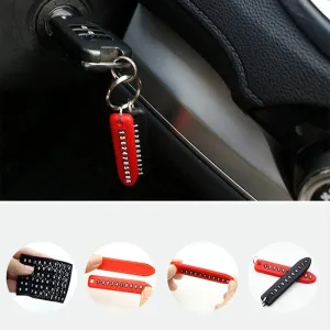 Anti-lost Phone Number Plate Car Keychain