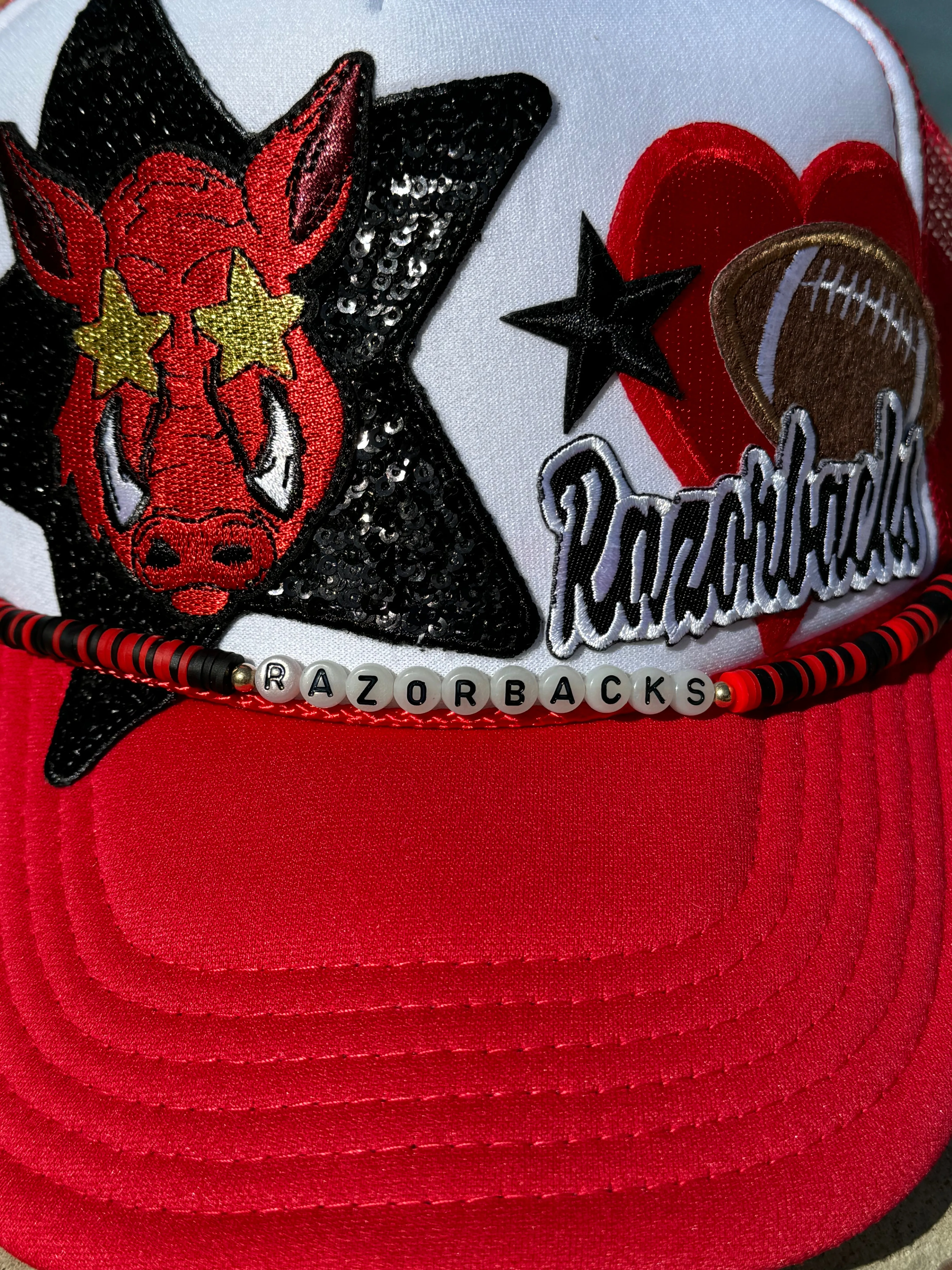 Arkansas Razorback Hat CHAINS (Various Styles)