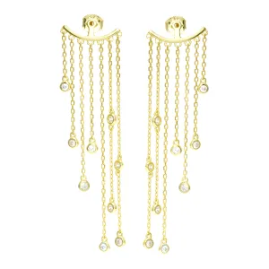 Bezel Fringe Earring Backs