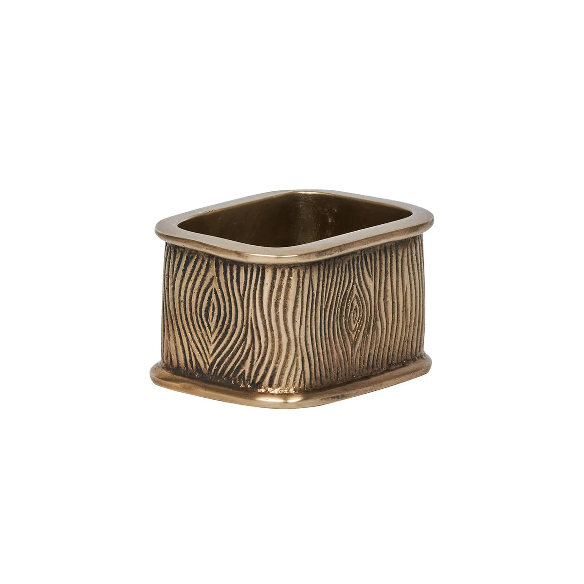 Blenheim Oak Napkin Ring - Brass