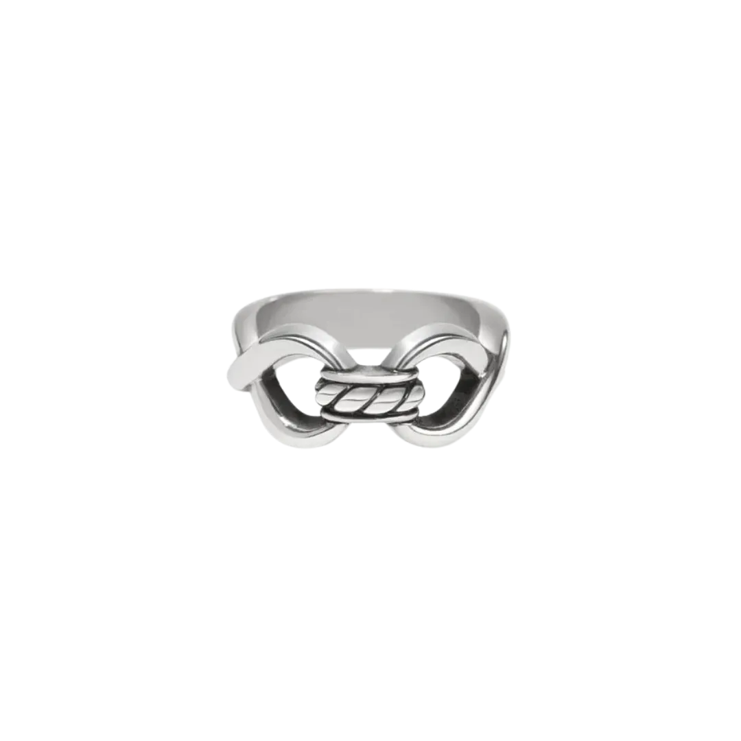 Brighton Women's Interlok Infinity Silver Ring