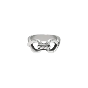 Brighton Women's Interlok Infinity Silver Ring