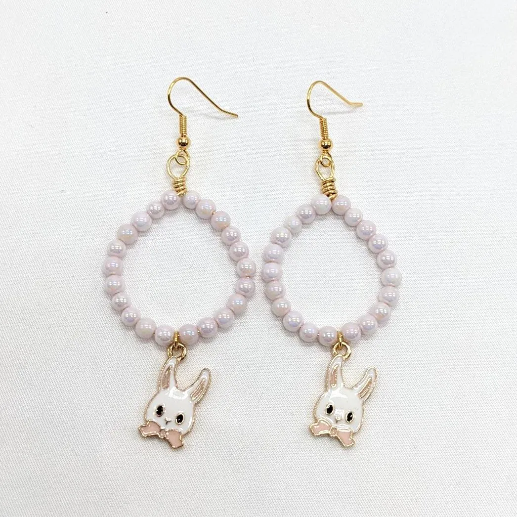 Bunny Hoop Earrings