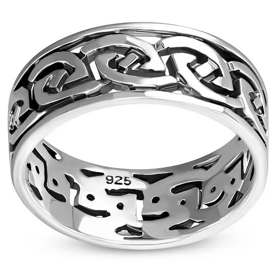 Celtic Knot Silver Band Silver Ring