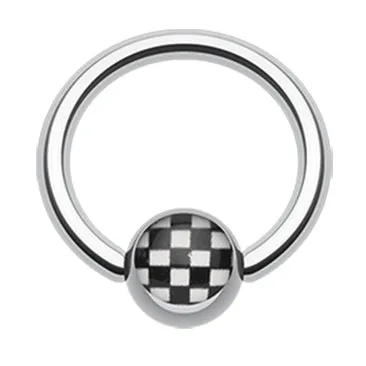 Checker Ball Captive Body Jewellery