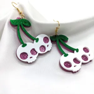 Cherry Skull Earrings