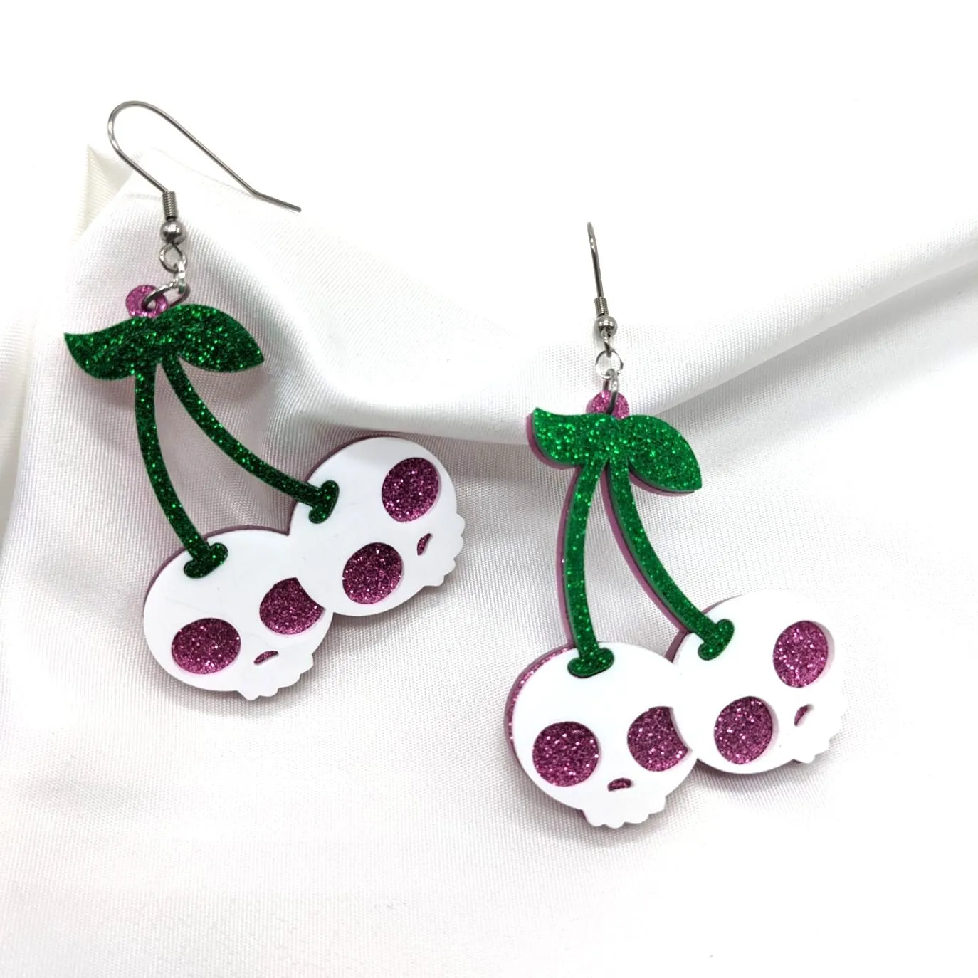 Cherry Skull Earrings