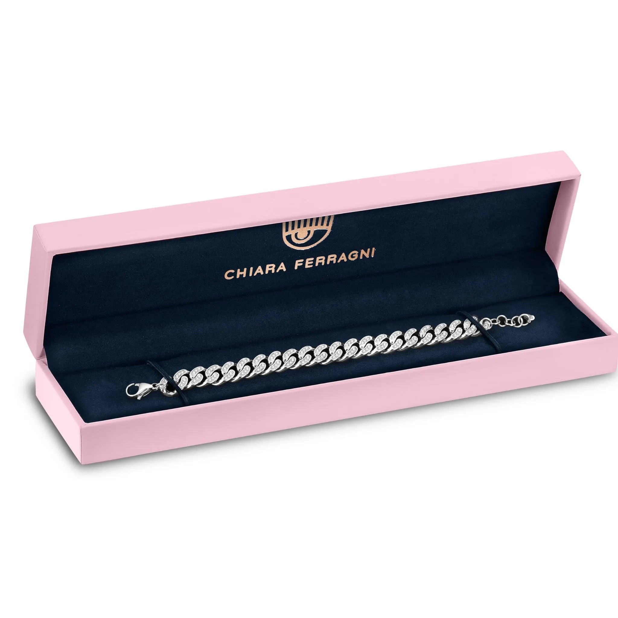 Chiara Ferragni Chain Collection Full Pave Bracelet