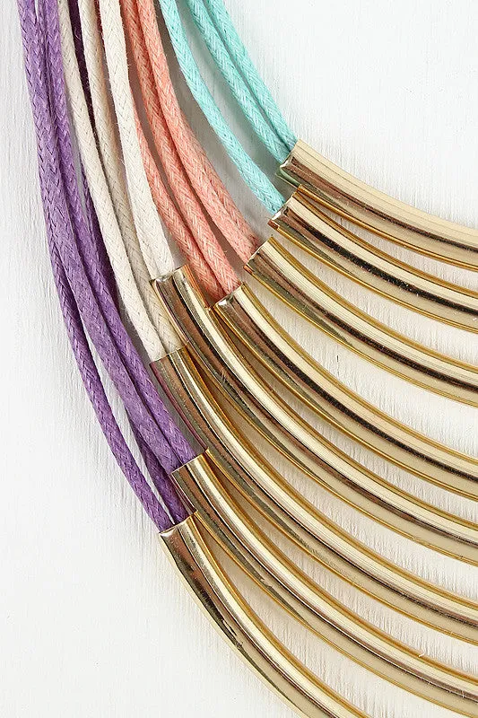 Colorful Tube Necklace