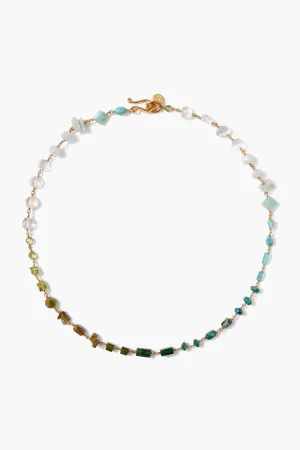 Daphne Beaded Necklace Turquoise Mix