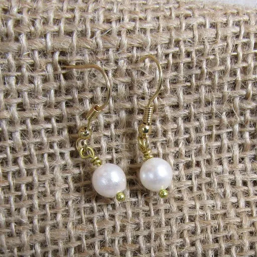 Delicate Pearl Drop Earrings