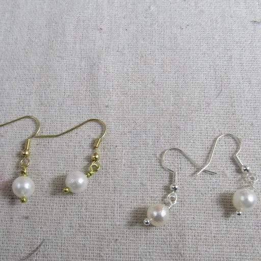 Delicate Pearl Drop Earrings