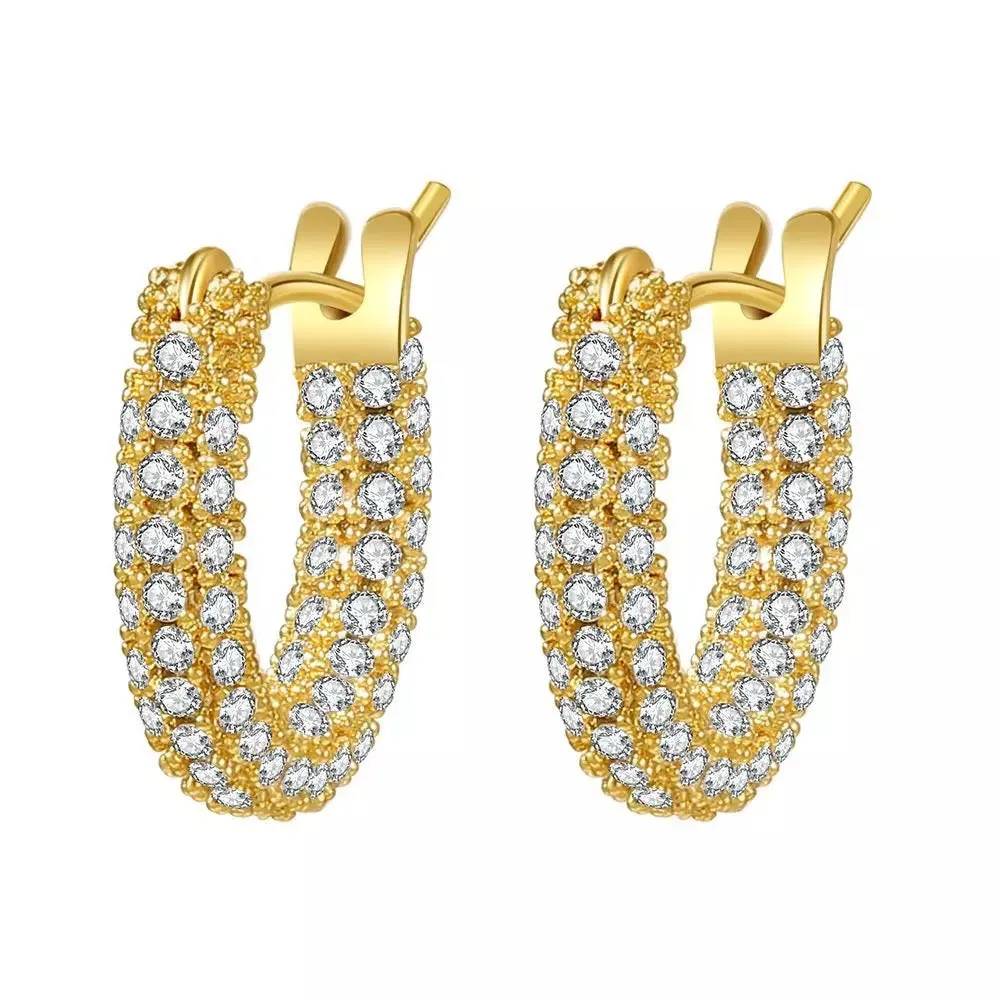 Elegant Shine Hoop Earrings