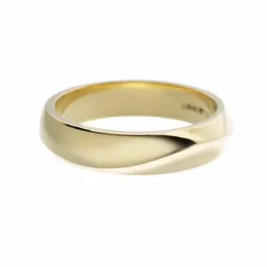 Entwined Wide Vine Wedding Ring - 18ct Yellow Gold