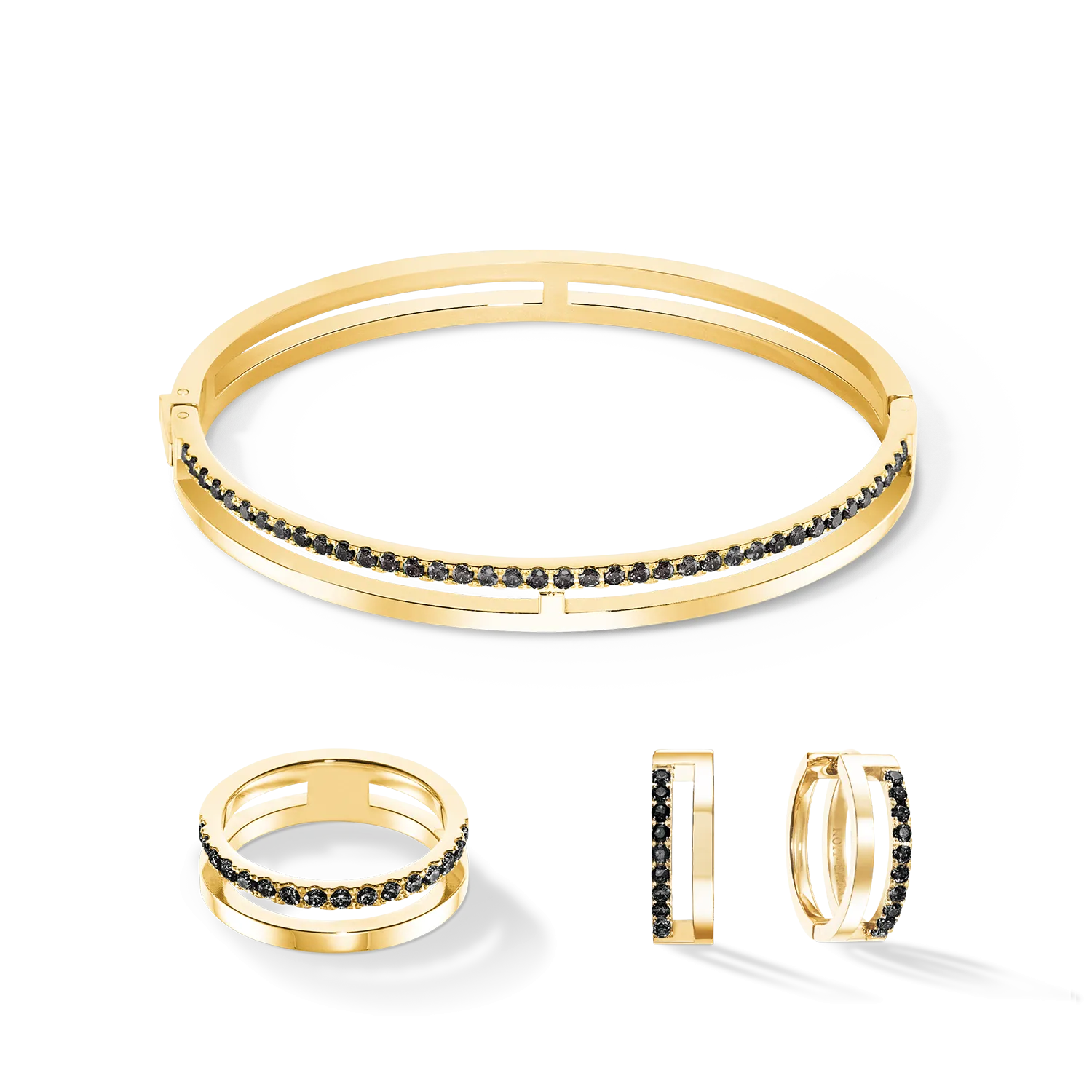 Eternal Unity Bangle gold-black