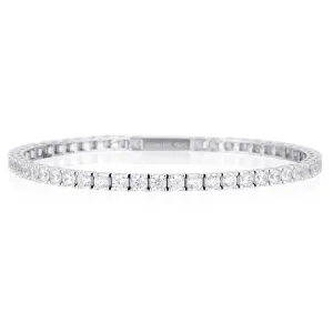 Georgini Selena 3mm Tennis Bracelet Silver Large 19.5cm