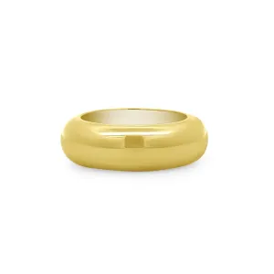 Gold Tube Ring