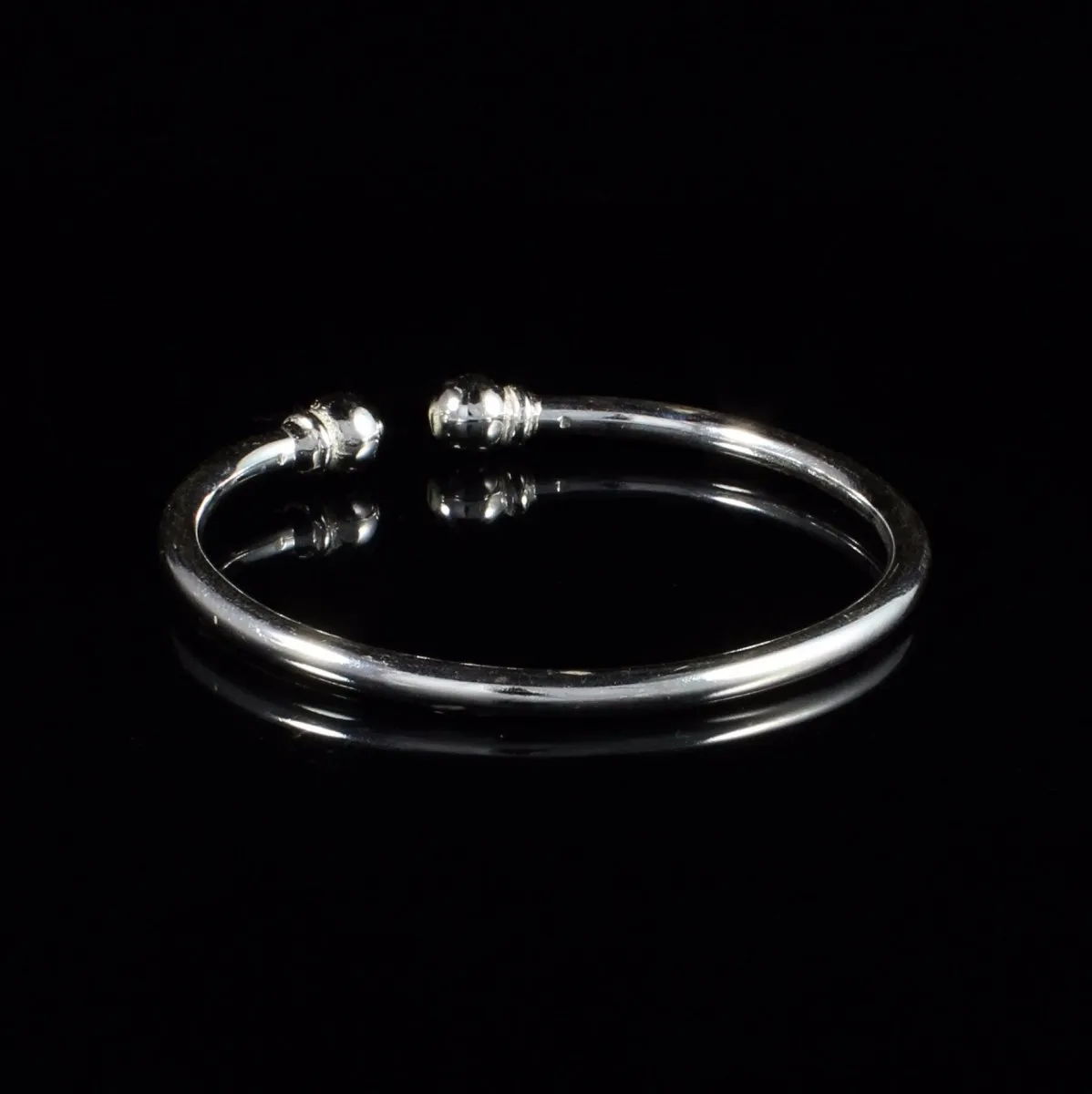 Heavy Plain Solid Ball Bangle