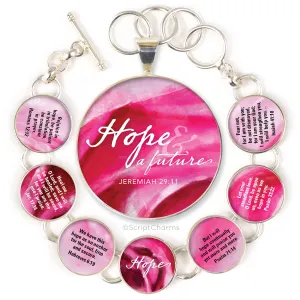 Hope Scriptures Colorful Silver-Plated Bracelet & Necklaces