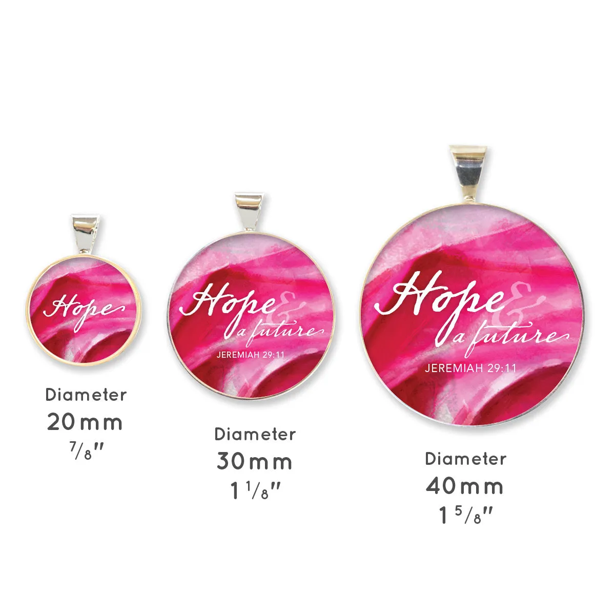 Hope Scriptures Colorful Silver-Plated Bracelet & Necklaces