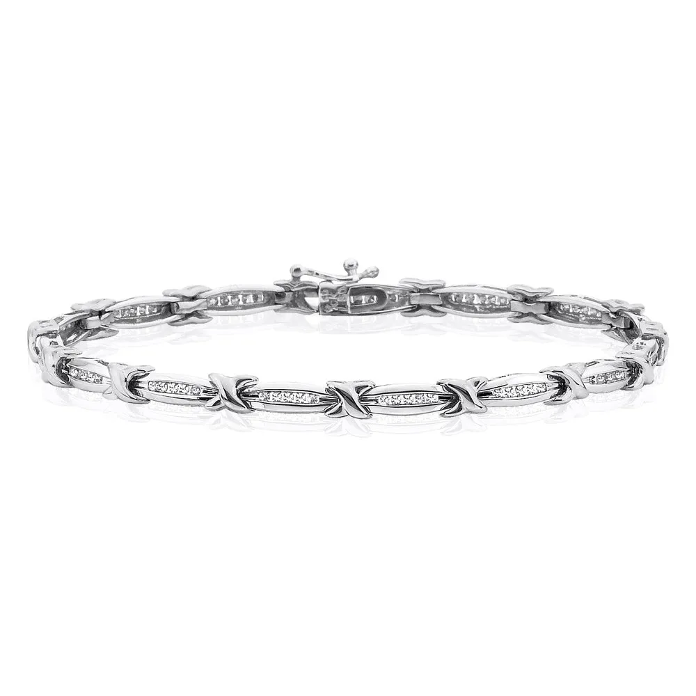 KATARINA (JK I1-I2) 1/2 cttw Diamond Link Bracelet