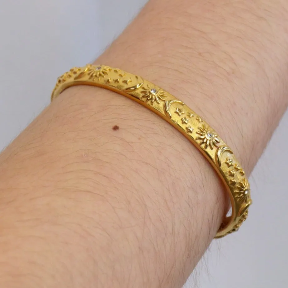 Kerry | Stainless Steel 18K Gold Plated Cuff Bangle