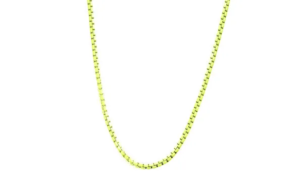 Lime Green Book Chain Necklace