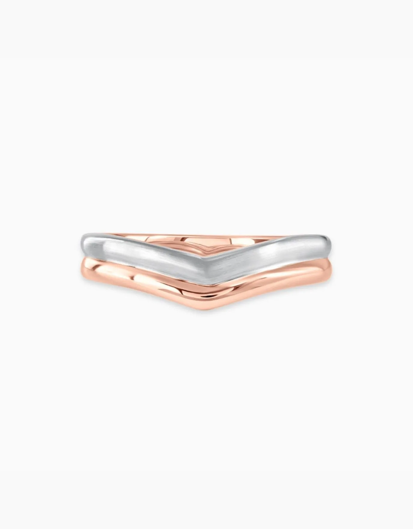 LVC Perfection Amour Wedding Band in Duo Tones