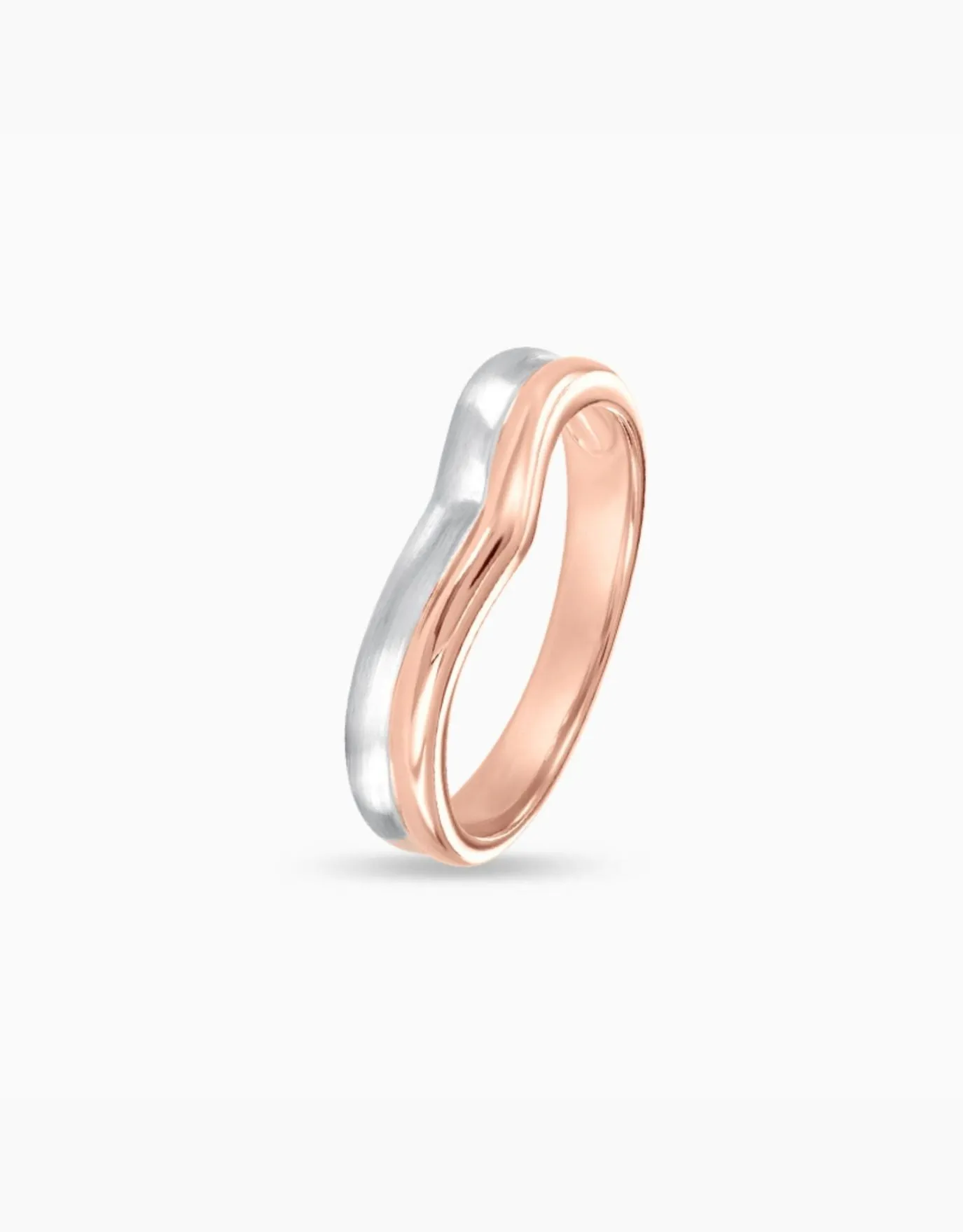 LVC Perfection Amour Wedding Band in Duo Tones