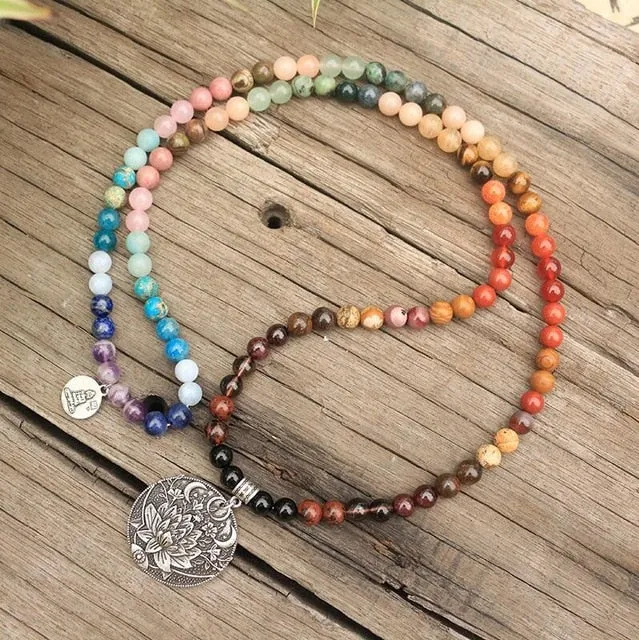 Mala with 28 Colorful Stones