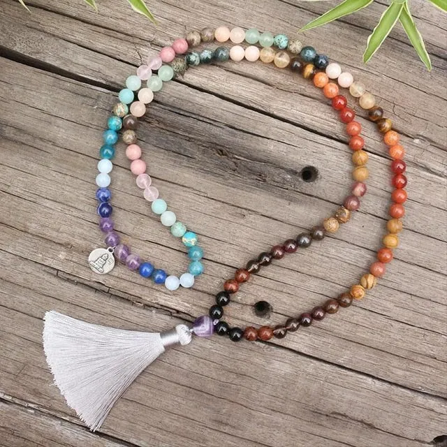 Mala with 28 Colorful Stones